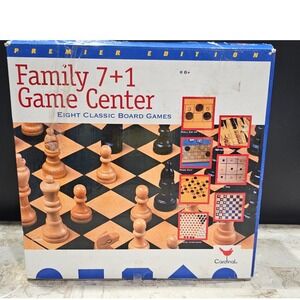 Cardinal Family 7+1 Game Center Premier‎ Edition Eight Classic Board Games